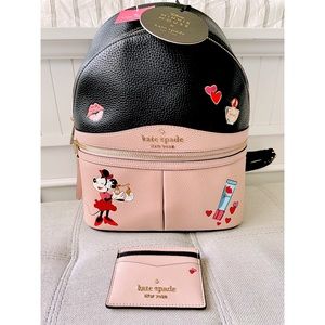 KATE SPADE NEW YORK - MINNIE MOUSE BACKPACK AND CARDHOLDER 🎒✨